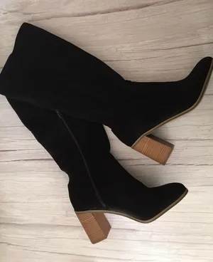 Black Knee High Boots, Size 11 thumbnail 2