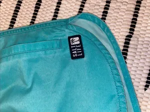 Salt Life Women's Teal Drawstring Athletic Swim Shorts thumbnail 2