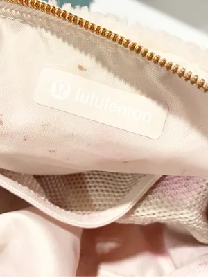 Lululemon Feeling Ready Mini Pouch Fleece Sherpa Bag Cream thumbnail 4