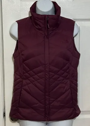 The North Face Down‎ Alpz Vest 550 Fill Medium Maroon size XS thumbnail 1