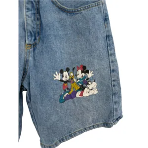 Vintage 90s Mickey by Jerry Leigh Disney Friends Denim Jorts Shorts Medium thumbnail 3