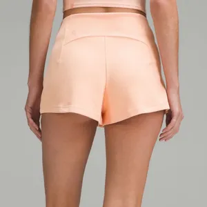 Lululemon Ribbed Softstreme High Rise Shorts Peach Bellini 12 NWT thumbnail 3