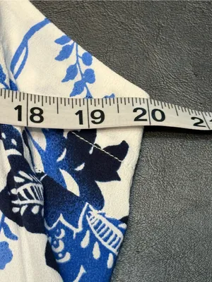 Loft NWT Blue and White Floral Maxi Dress - Women size 14 thumbnail 9