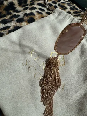 Kendra Scott Rayne Tassel Pendant Necklace (Rose Gold) thumbnail 2