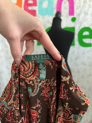 Ralph Lauren Paisley Brown Dress thumbnail 4