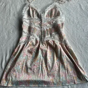 For Love & Lemons Farrah Slip Dress Pink Floral thumbnail 6
