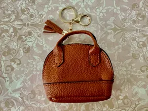 Mini Handbag Keychain Brown thumbnail 2