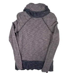Free People Beach Cocoon Sweater Top Cowl Neck Heathered‎ Long Sleeve Pullover M thumbnail 3