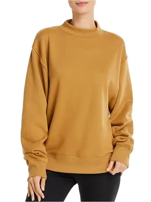ALO Yoga mustard freestyle mock neck Sweatshirt thumbnail 1