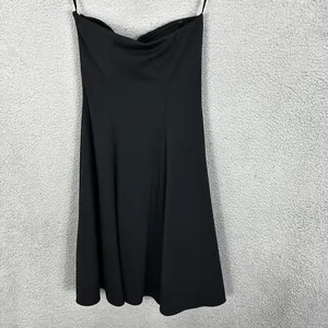 white house black market dress womens 0 black strapless LBD cocktail party event thumbnail 7