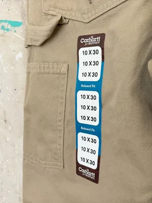 Carhartt Relaxed Fit Canvas Cargo Pants Khaki WB159 thumbnail 4