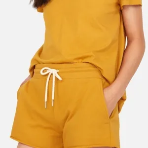 𝅺NWT Mate the Label Organic Terry Lounge Short Turmeric size XS thumbnail 1