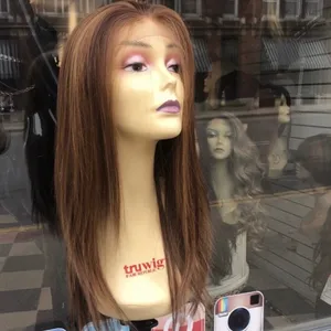 Copper brown Swisslace Lacefront wig thumbnail 4