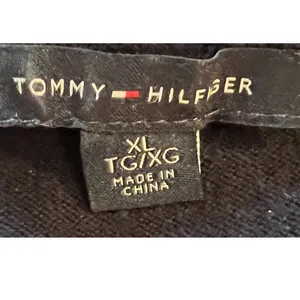 Tommy Hilfiger Sweater Womens Size XL Blue Pullover Stone Embellished V-Neck thumbnail 3