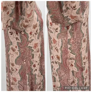 All Saints Susannah Cascade Maxi Dress Removable Sleeves Boho Floral US Size 0 thumbnail 9