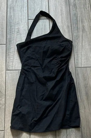 Princess Polly Black One Shoulder Dress thumbnail 1