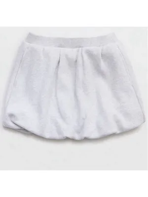 OFFLINE By Aerie Cloud Fleece Bubble Skorts Size XXL Light Heather Grey thumbnail 5