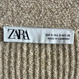 Zara Women's Elegant Beige Knit Cardigan Sweater S thumbnail 9