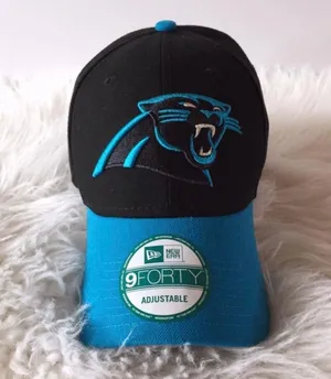 Carolina Panthers New Era Black The League 9FORTY thumbnail 1