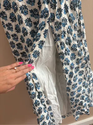 Lulus Flirty Fave Ivory Floral Print Tie-Back Midi Dress Size Large Sleeveless thumbnail 10