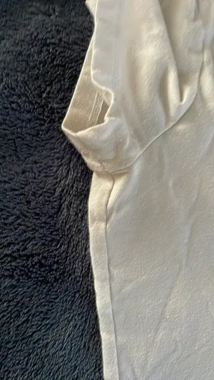 Wild Fable Women’s Basic Cropped Fitted Shirt Short Sleeve White Small thumbnail 4