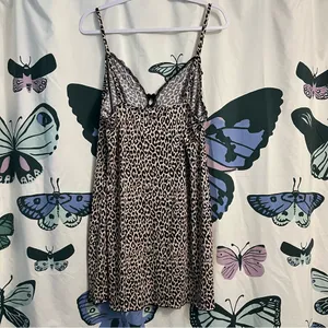 George Animal Print Dress with Lace Detail thumbnail 2