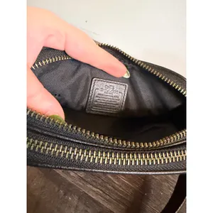 Coach Red Black Buffalo Plaid Pebble Leather Double Zip Crossbody Camera Bag thumbnail 6