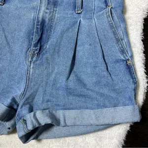 Nasty Gal High Rise Paperbag Denim Shorts thumbnail 3