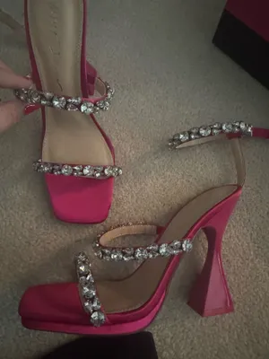 Johnson Betsey Heels Pink Rhinestone thumbnail 1