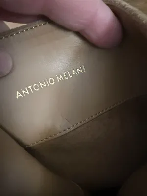 Antonio Melani Tan Suede Tall Slouch 2.75" Heel Boots Size 8 thumbnail 7
