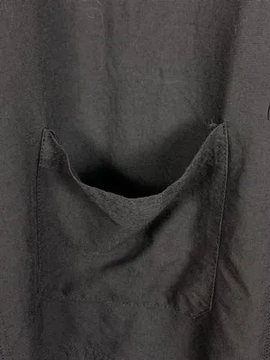Silver Dragon Womens L Black Silk Linen Jacket Mandarin Collar Frog Toggles thumbnail 13