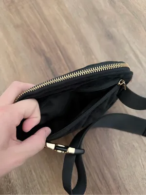 NWOT Wantable black velvet belt bag thumbnail 8
