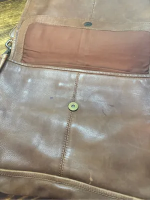 Platonia genuine leather brown crossbody purse thumbnail 9
