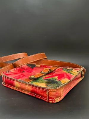 PATRICIA NASH Venezia Pouch Crossbody Spring Multi Floral Leather Crossbody Bag thumbnail 4