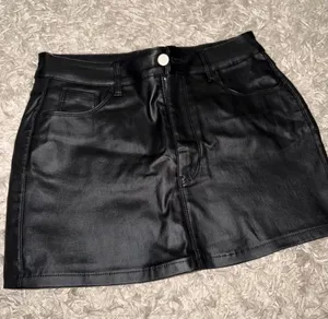 Leather skirt Black Size L thumbnail 1