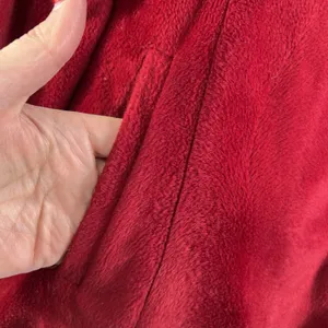 Formula X Small S Pea Coat Vintage Velour Fleece Lined 3 Button‎ Jacket Pockets thumbnail 4