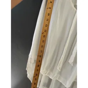 Free People Womens‎ White Rayon Sleeveless Tie Neck High Low Blouse Size S thumbnail 7