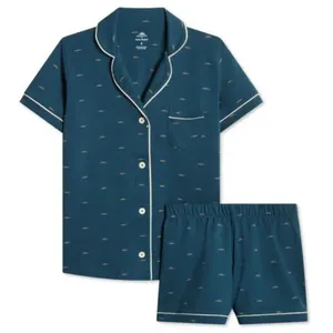 Faherty x Roller Rabbit Button Down Polo PJ Top Mini Wave Limited Edition Medium thumbnail 3