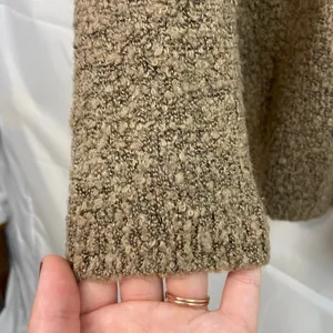 Vintage Allison Taylor‎ women's brown chunky knit Crewcut soft sweater medium thumbnail 2