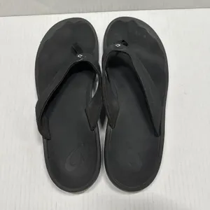 OluKai Ohana Shoes Womens Size 10 EU‎ 40 Black Flip Flop Sandals Comfort Casual thumbnail 4