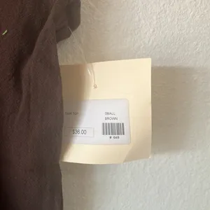 FINAL MARKDOWN B’gauze tank top small nwt Brown thumbnail 2