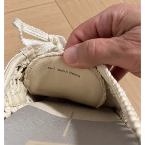 Dolce Vita Cream Woven Cutout Mule Sneakers Gum Sole Womens Size 7 Lace Up thumbnail 6