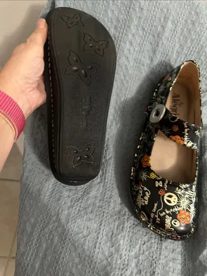 Alegria Ladies Mary Jane Shoes with Peace & Flower Print - Sz 38 thumbnail 12