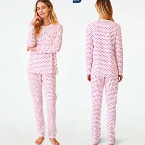 Roller Rabbit Pink Hearts Pajama Set size Adult XS thumbnail 2