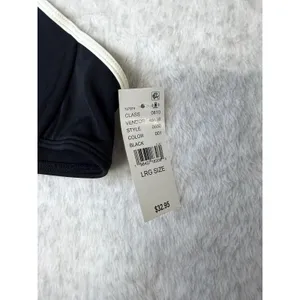 PacSun Swim‎ Eco Black White Contrast Underwire Bikini Top L New 0660-001 thumbnail 3