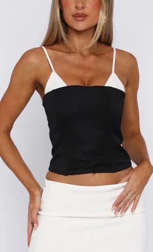White Fox Boutique Bustier Top Black thumbnail 1