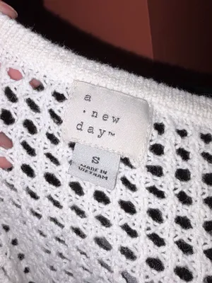 A New Day White Open-Knit Button Cardigan Sweater thumbnail 6