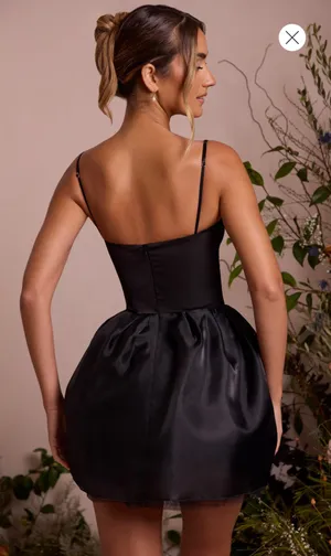 Oh Polly Black Corset Dress thumbnail 2