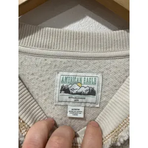 American Eagle Sherpa‎ Fleece Boxy Cozy Pullover Sweatshirt M thumbnail 3