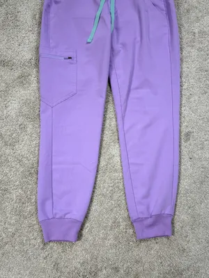 Figs Women’s Zamora High-Rise Casual Scrub Trouser Pants in Lavender XSP thumbnail 3